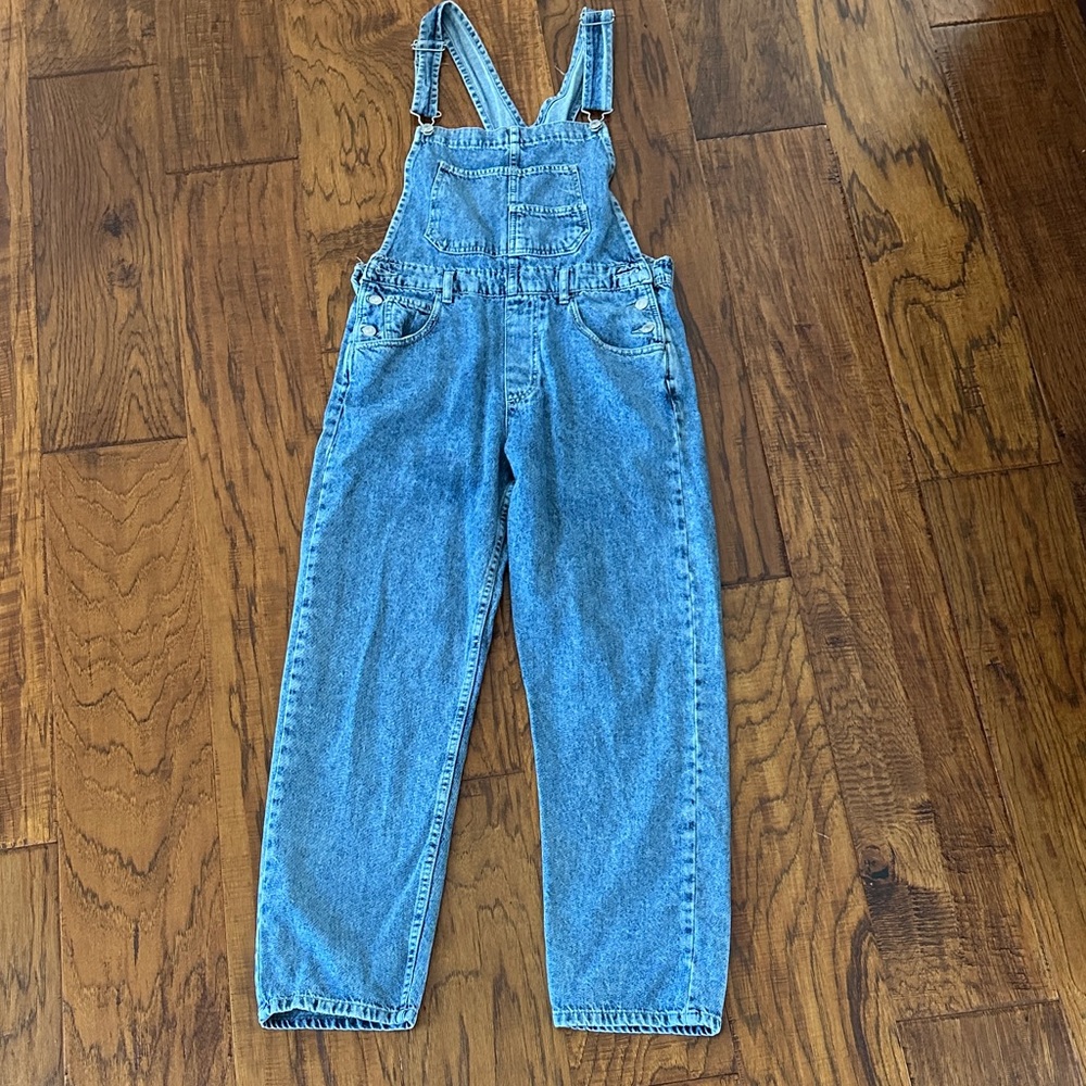 Free People Ziggy Blue Denim Overalls sz Small